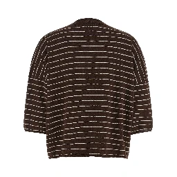 Brown Cotton Cardigan