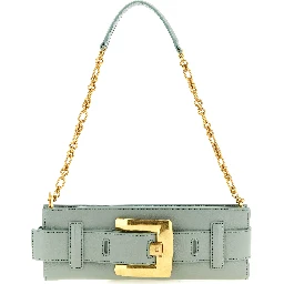 Bicolor Calfskin Clutch Bag