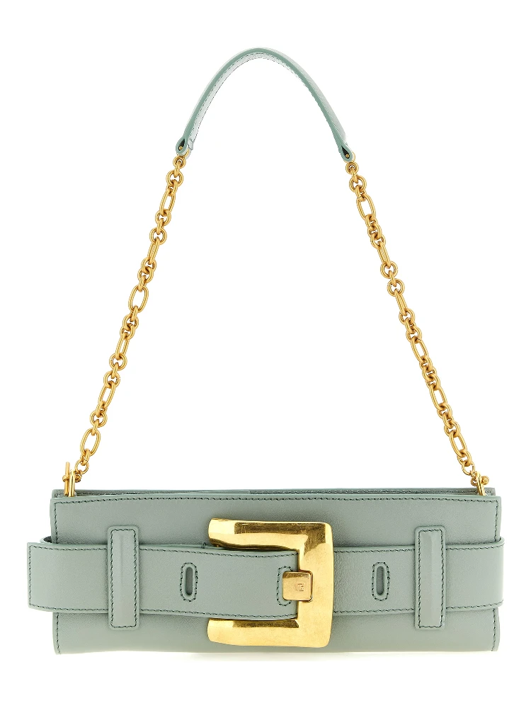 Bicolor Calfskin Clutch Bag