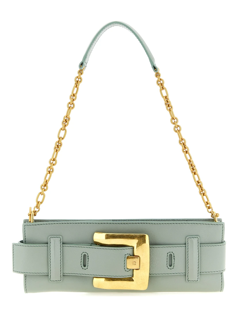 Bicolor Calfskin Clutch Bag