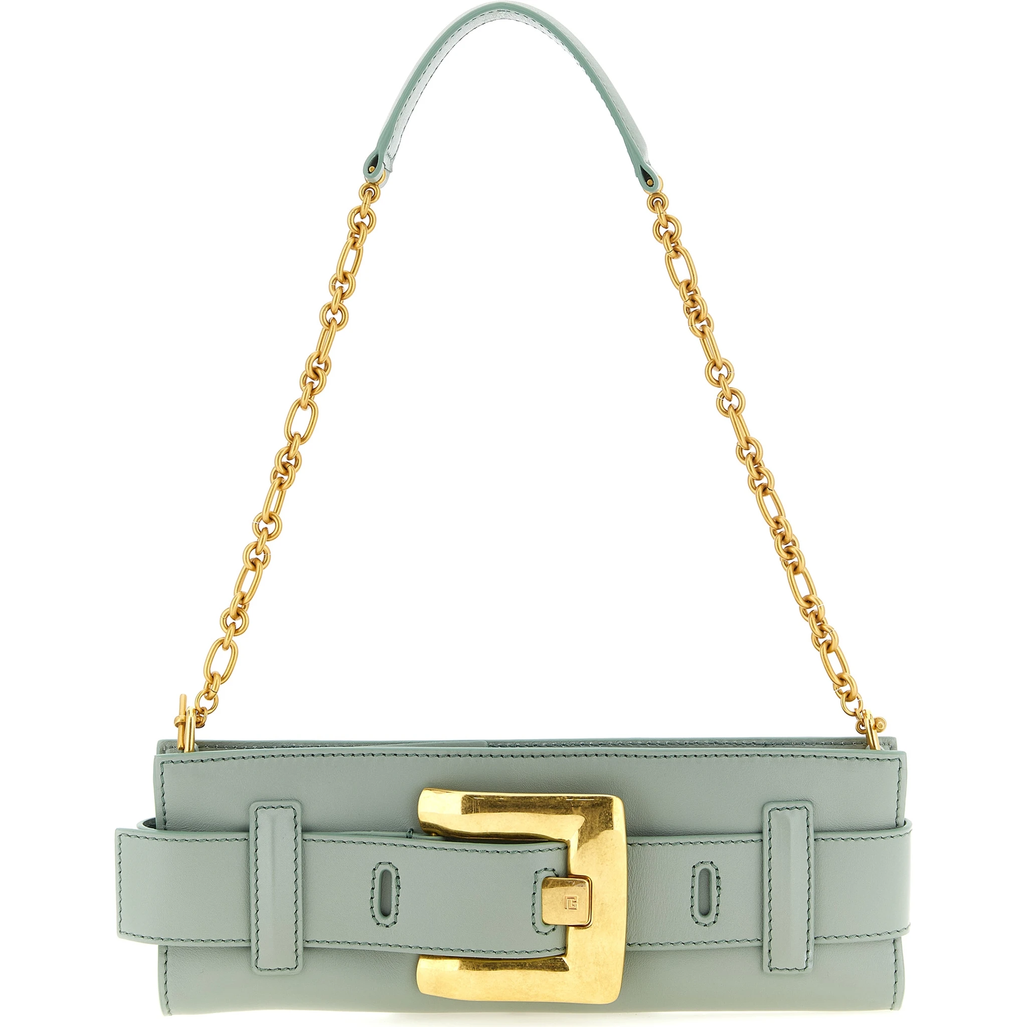 Bicolor Calfskin Clutch Bag