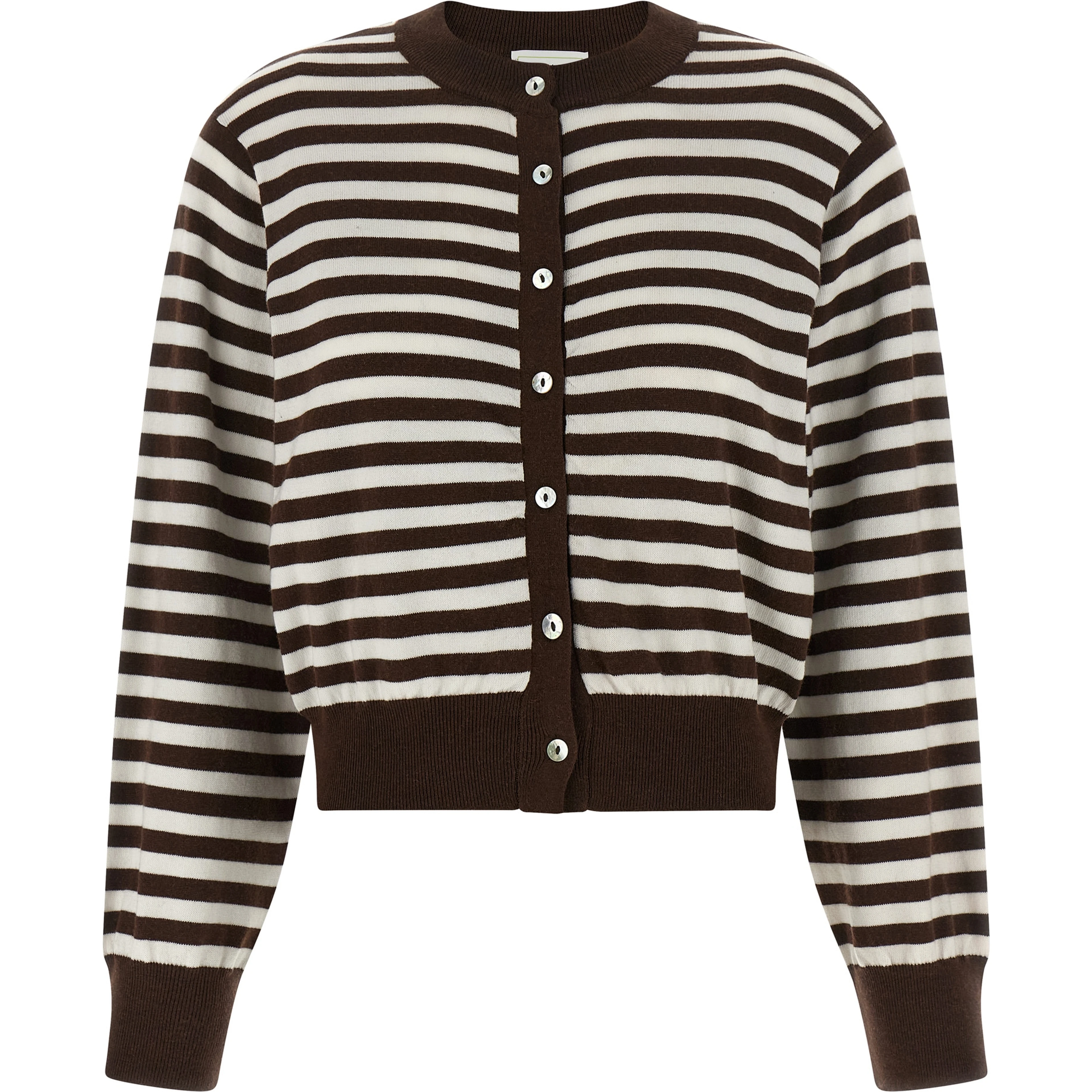Brown Cotton Cardigan