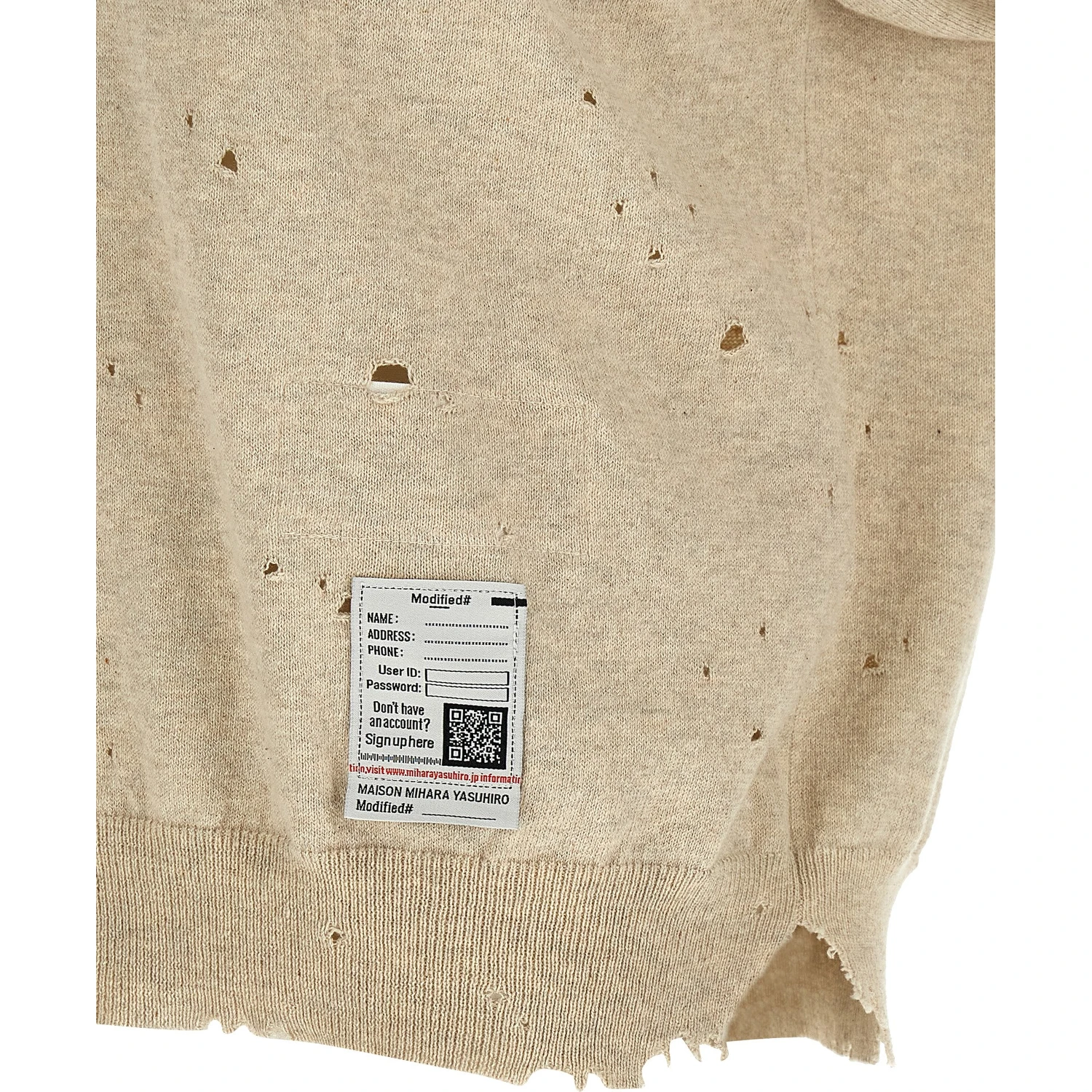 Beige Cotton Polo Shirt