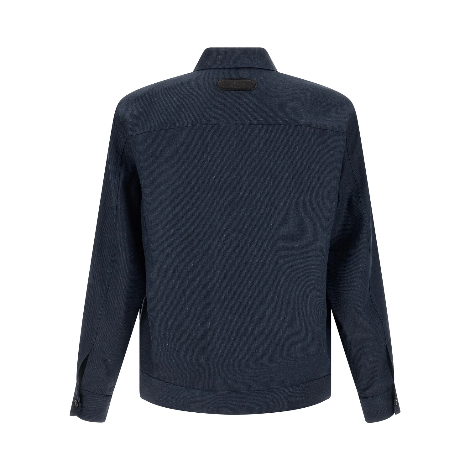 Blue Linen Full-Length Jacket