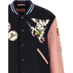 Multicolor Wool Bomber