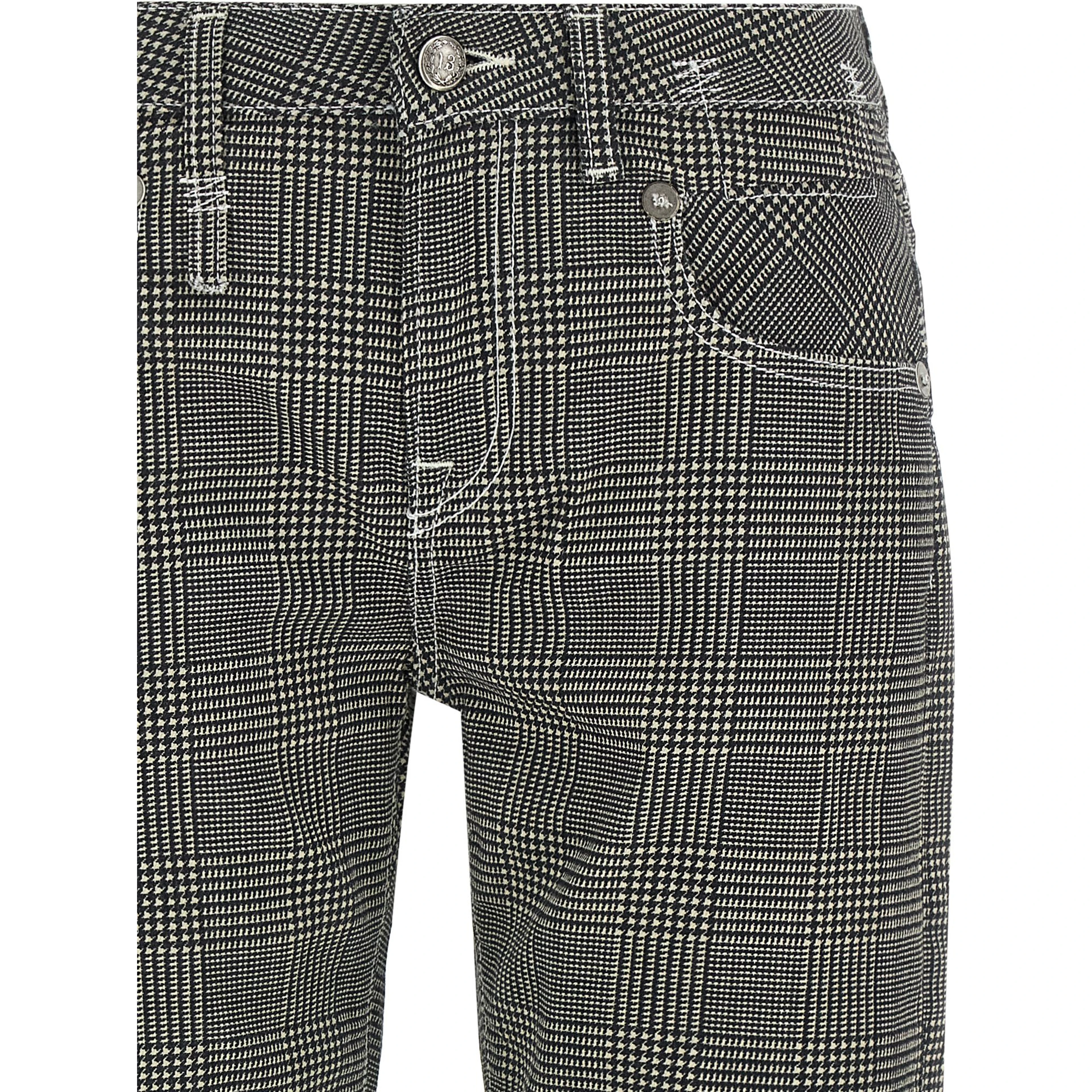 Bicolor Cotton Casual Pants