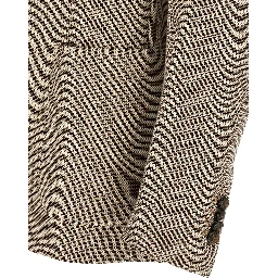 Brown Cotton Blazer