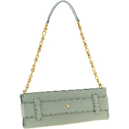 Bicolor Calfskin Clutch Bag