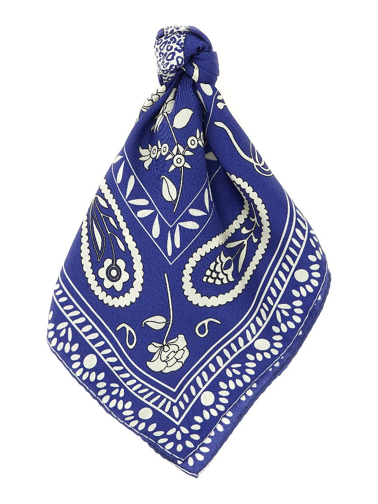 Blue Silk Foulard