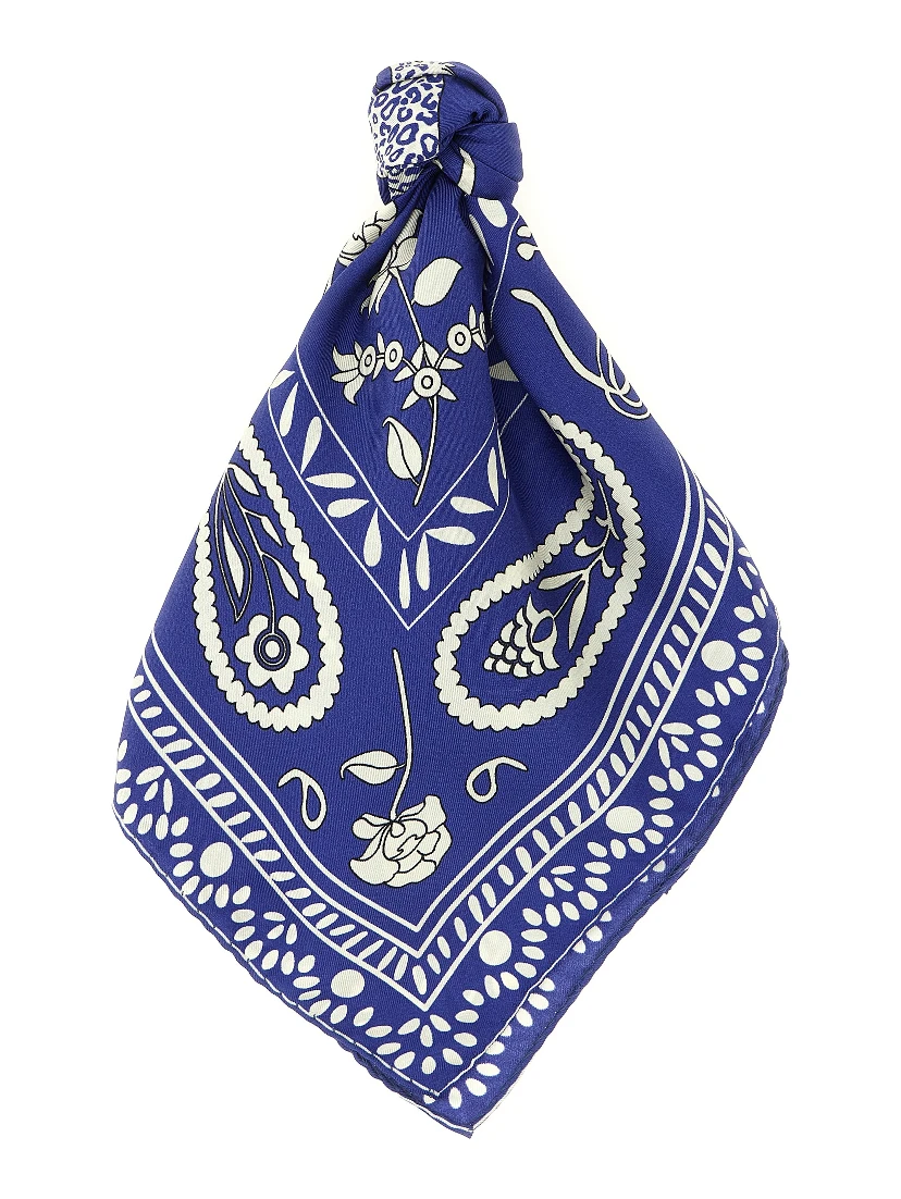 Blue Silk Foulard