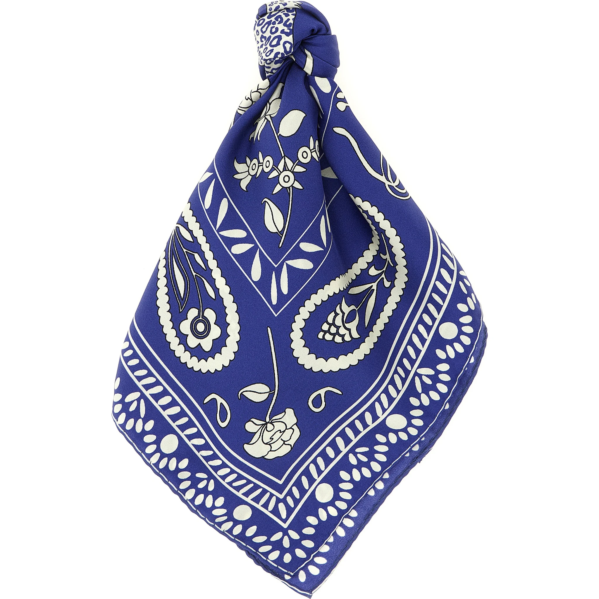 Blue Silk Foulard
