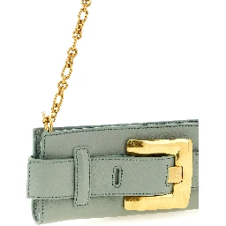 Bicolor Calfskin Clutch Bag
