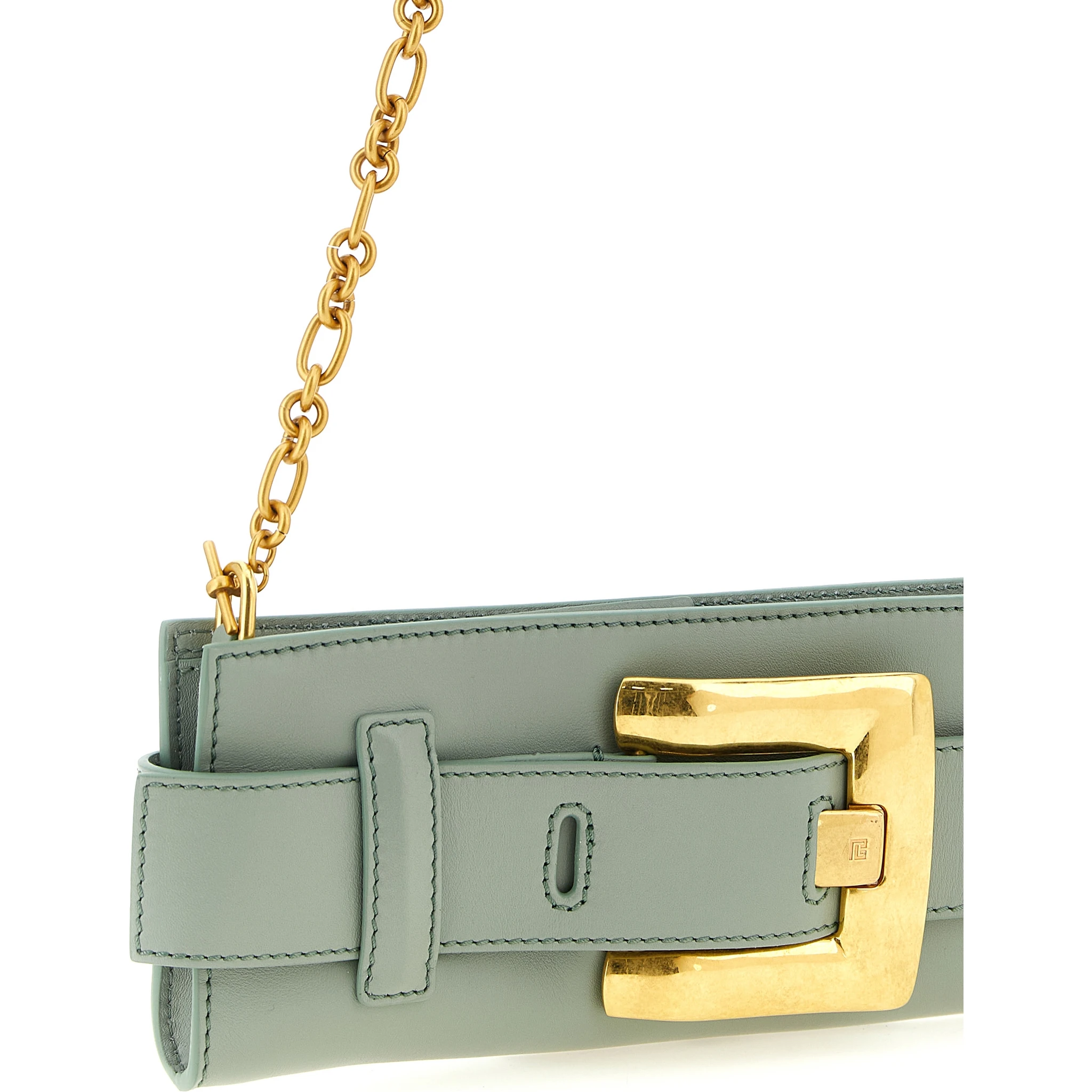 Bicolor Calfskin Clutch Bag