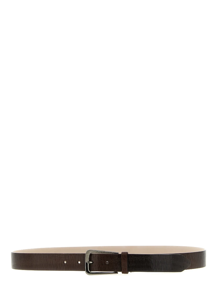 Brown Leather Regular Belt