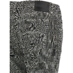Bicolor Cotton Casual Pants