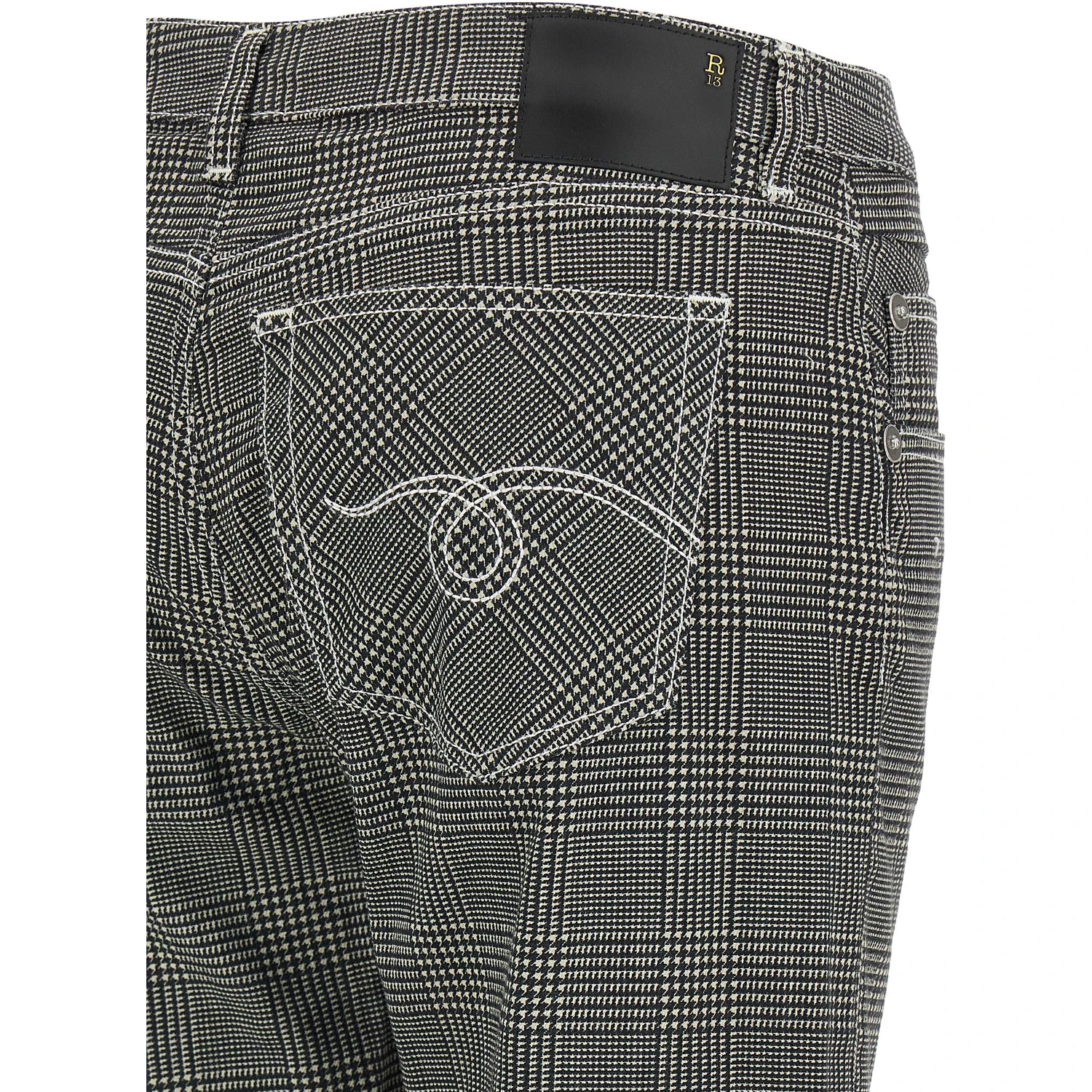 Bicolor Cotton Casual Pants
