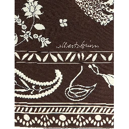 Brown Silk Foulard