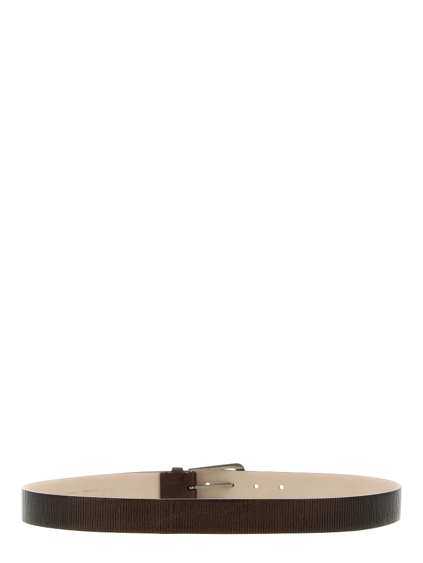 Brown Leather Regular Belt