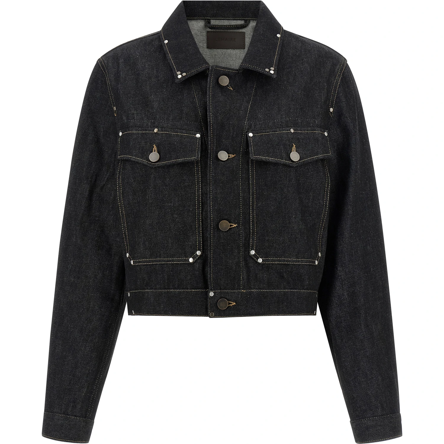 Black Cotton Denim Jacket