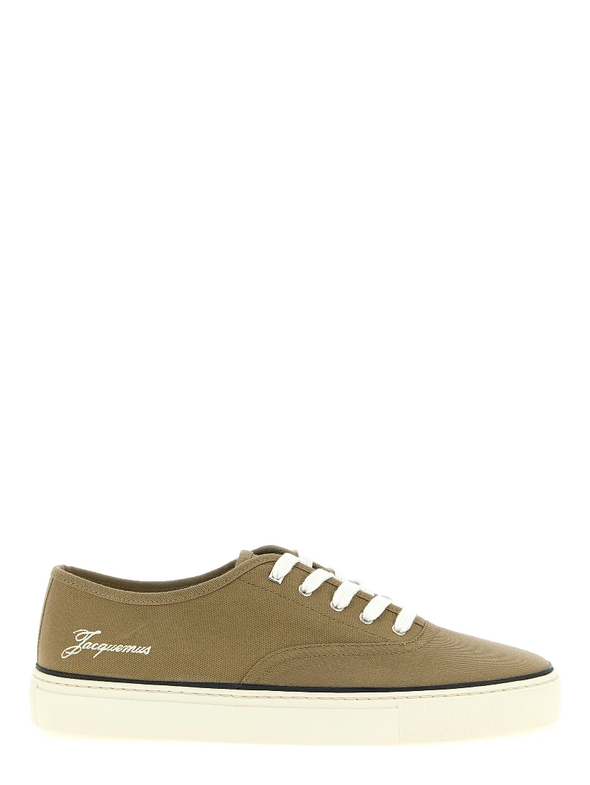 Bicolor Cotton Low Top Sneakers