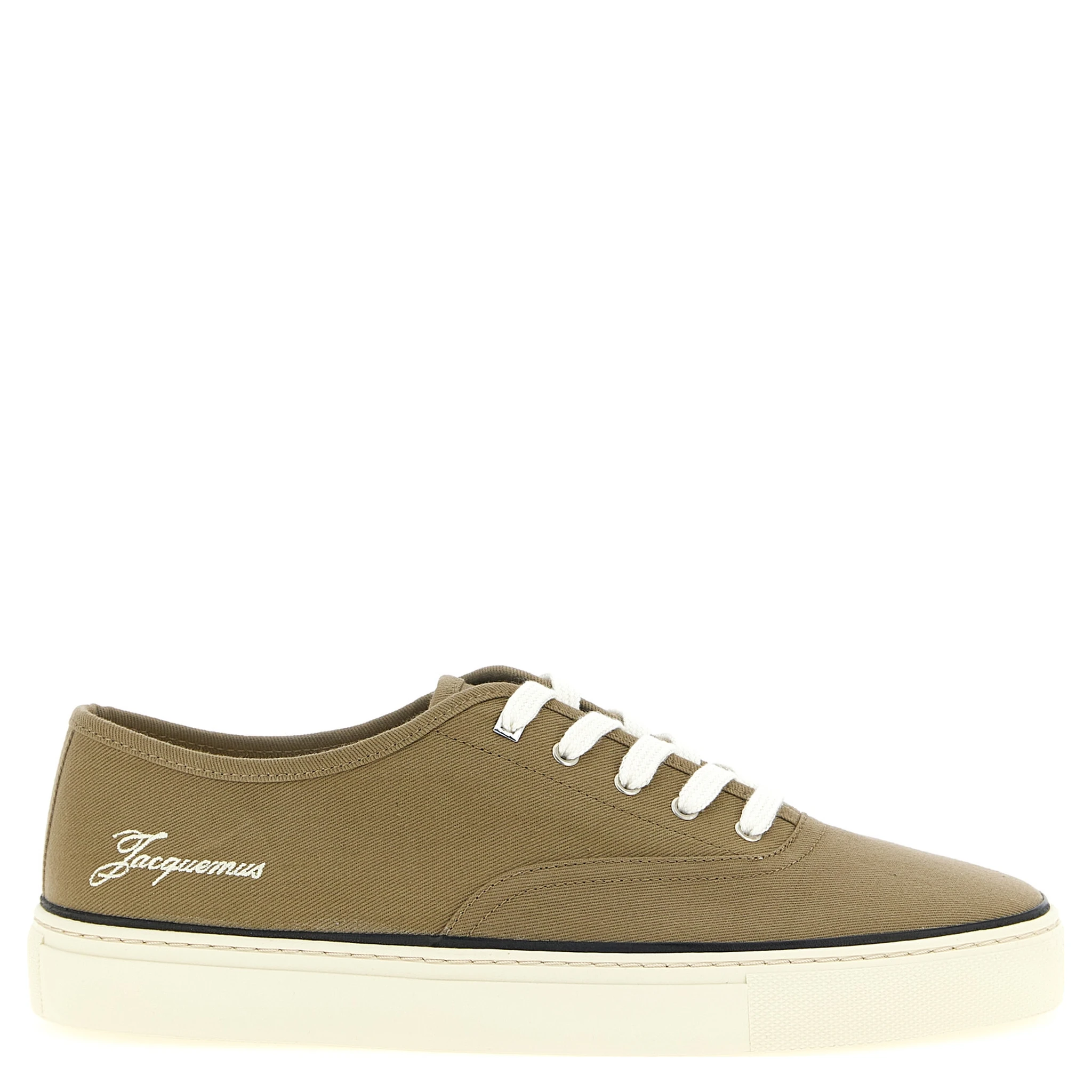 Bicolor Cotton Low Top Sneakers