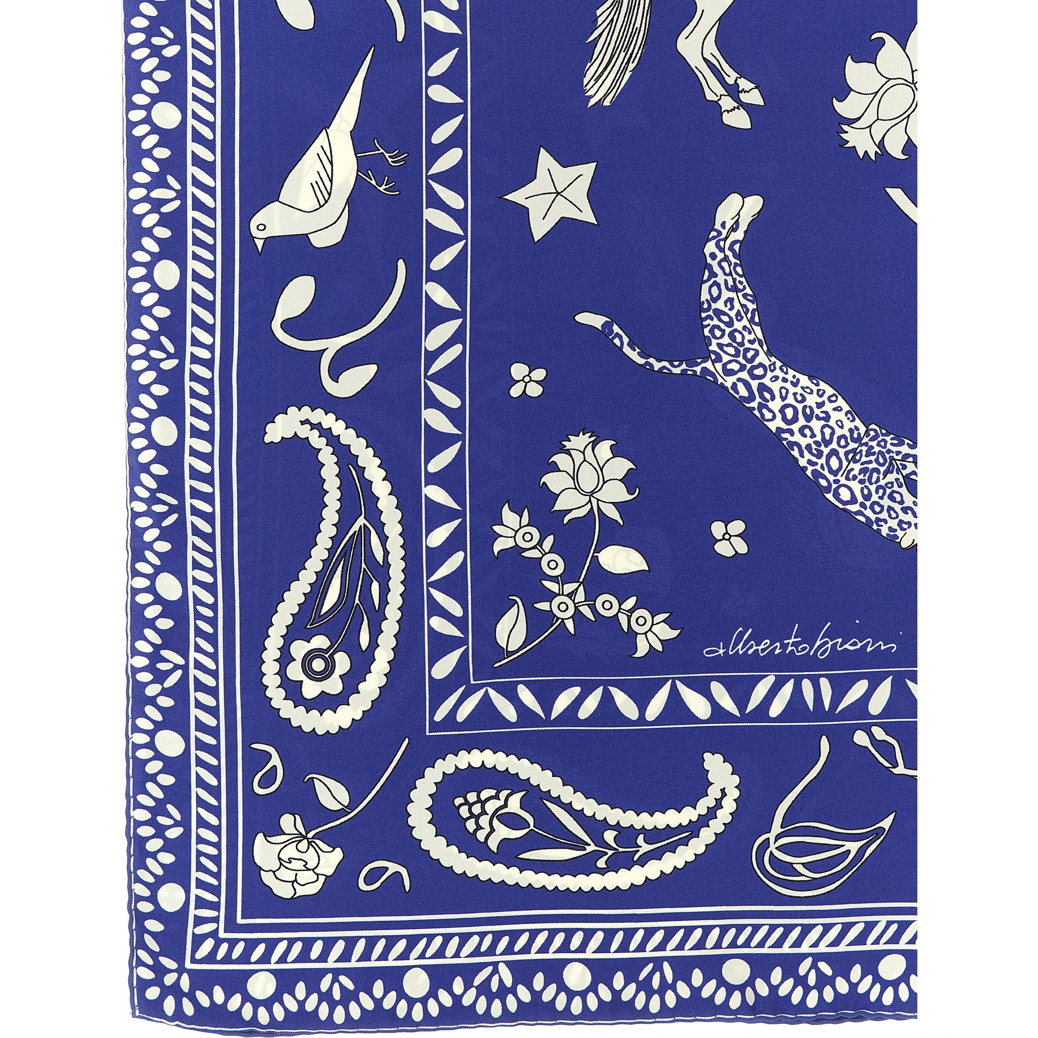 Blue Silk Foulard