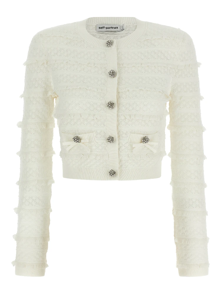 White Viscose Cardigan
