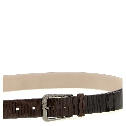 Brown Leather Regular Belt