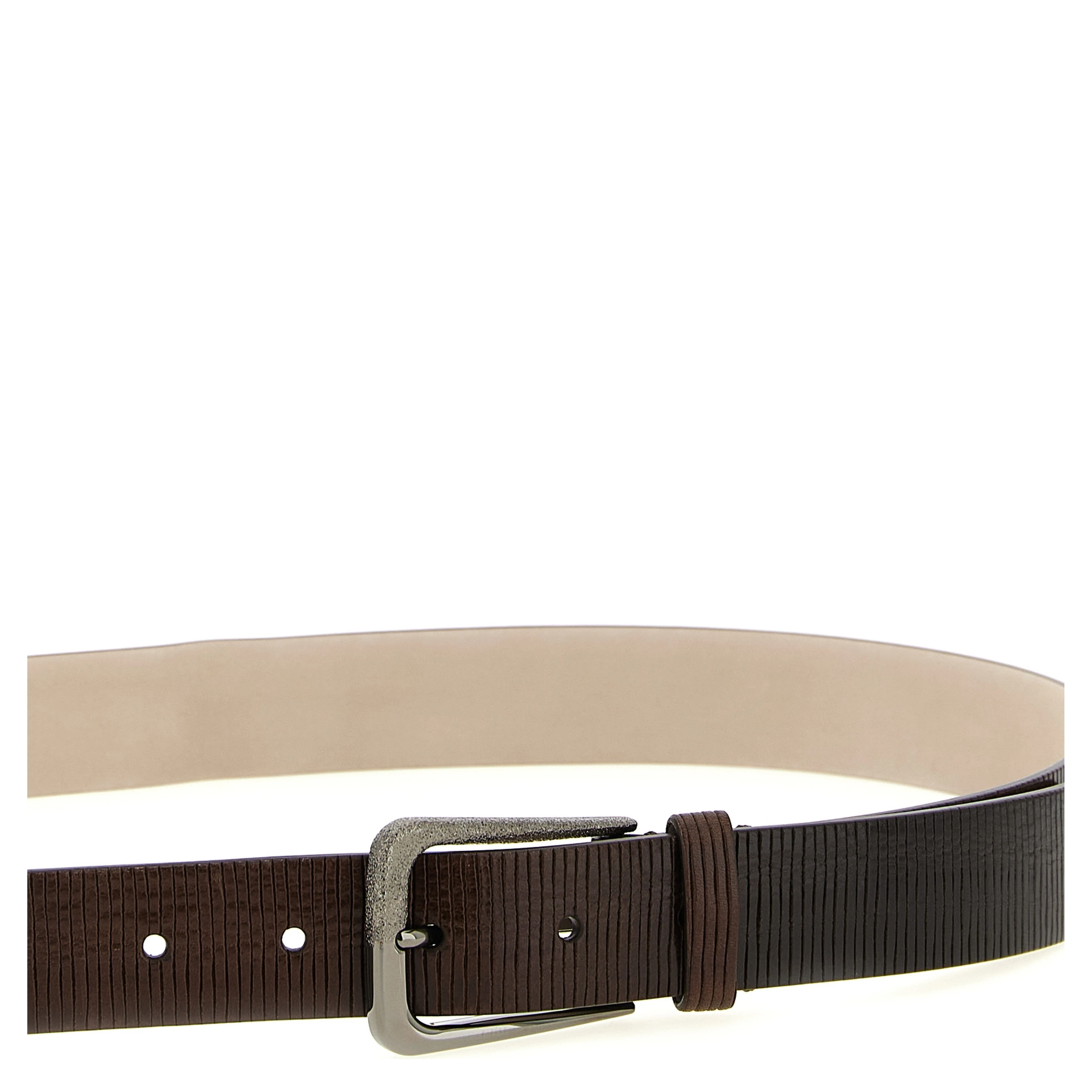 Brown Leather Regular Belt
