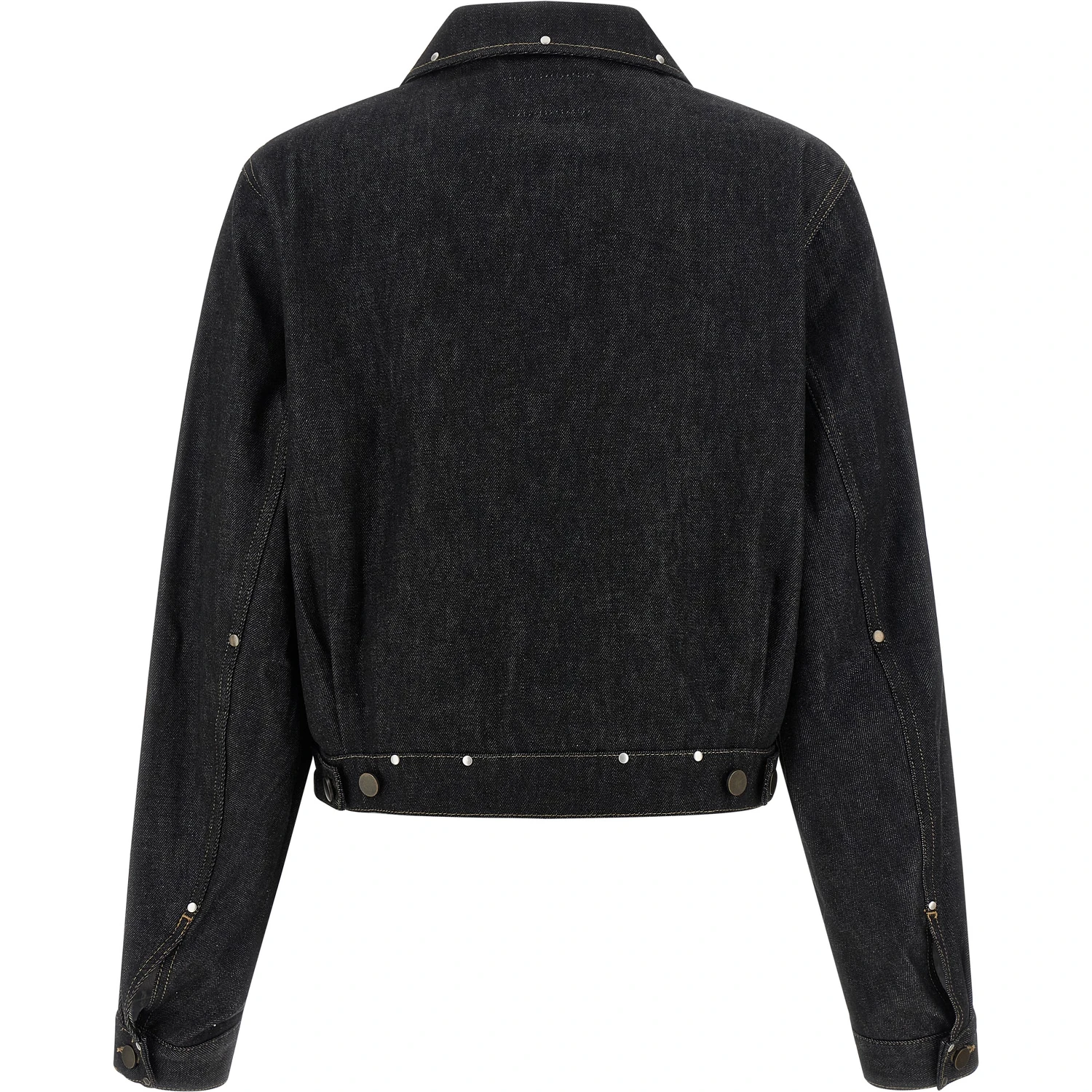 Black Cotton Denim Jacket