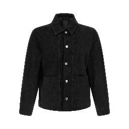 Black Suede Leather Leather Jacket