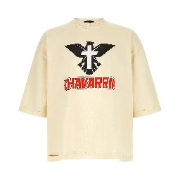 Beige Cotton T-Shirt