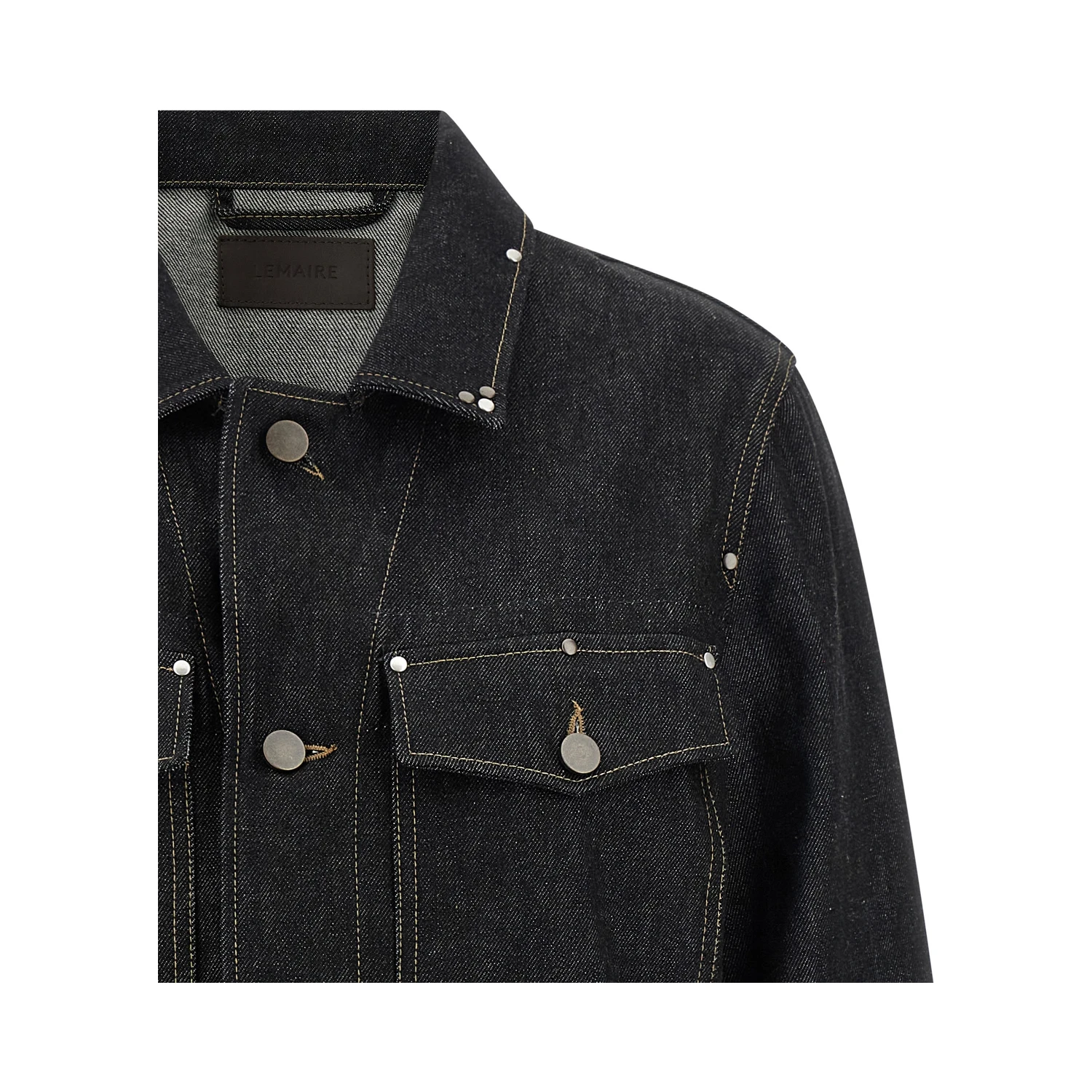 Black Cotton Denim Jacket
