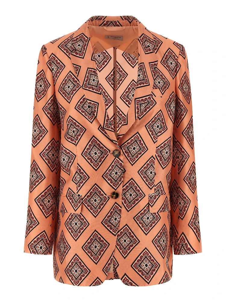 Multicolor Silk Blazer