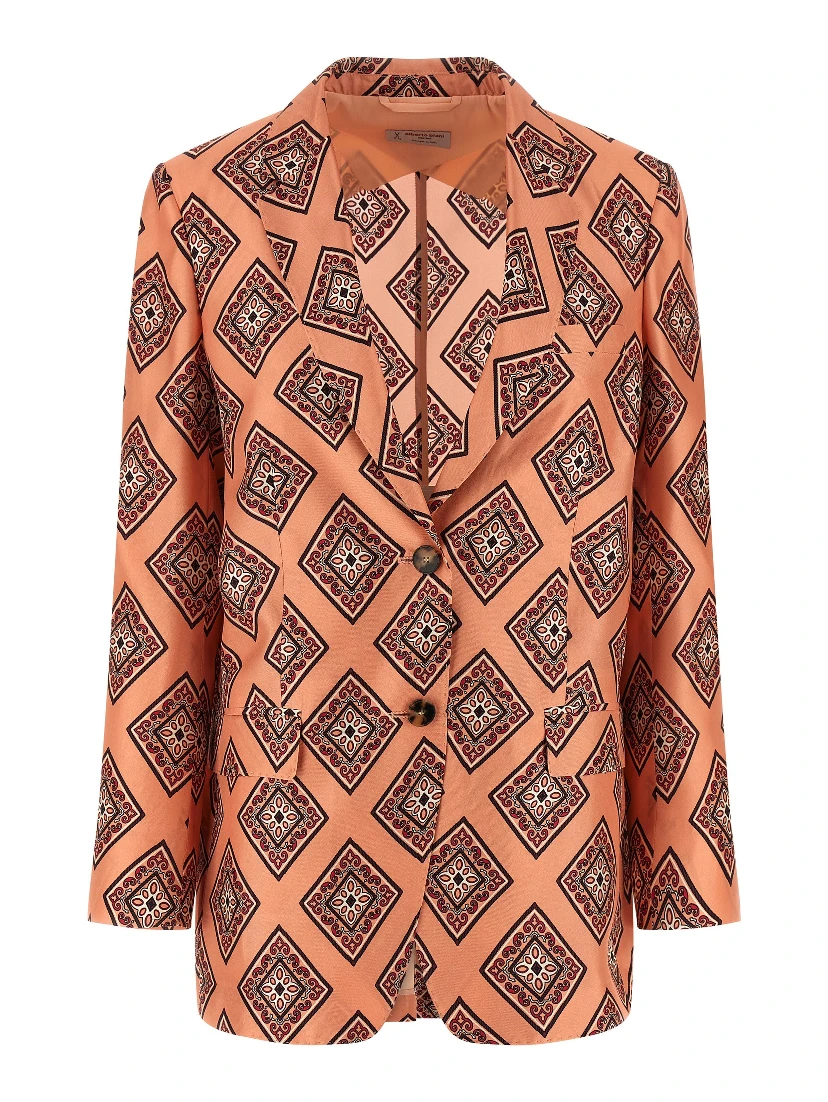 Multicolor Silk Blazer