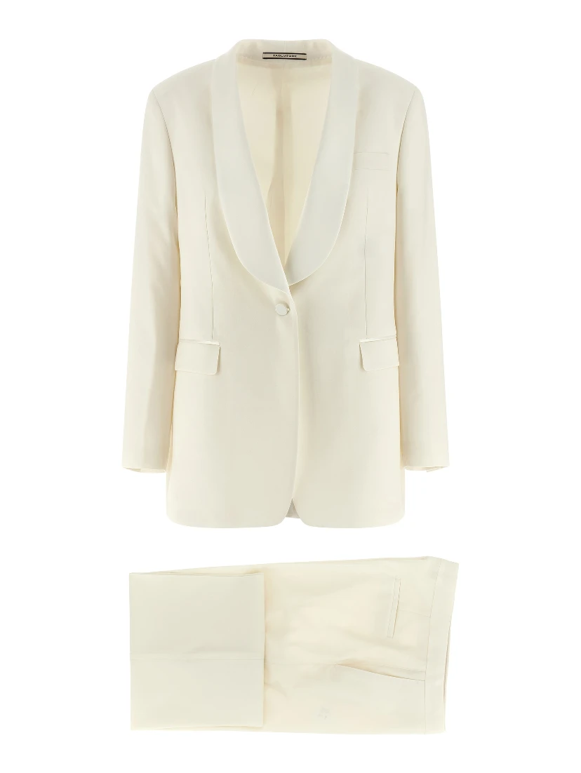 White Virgin Wool Two-Piece Suit