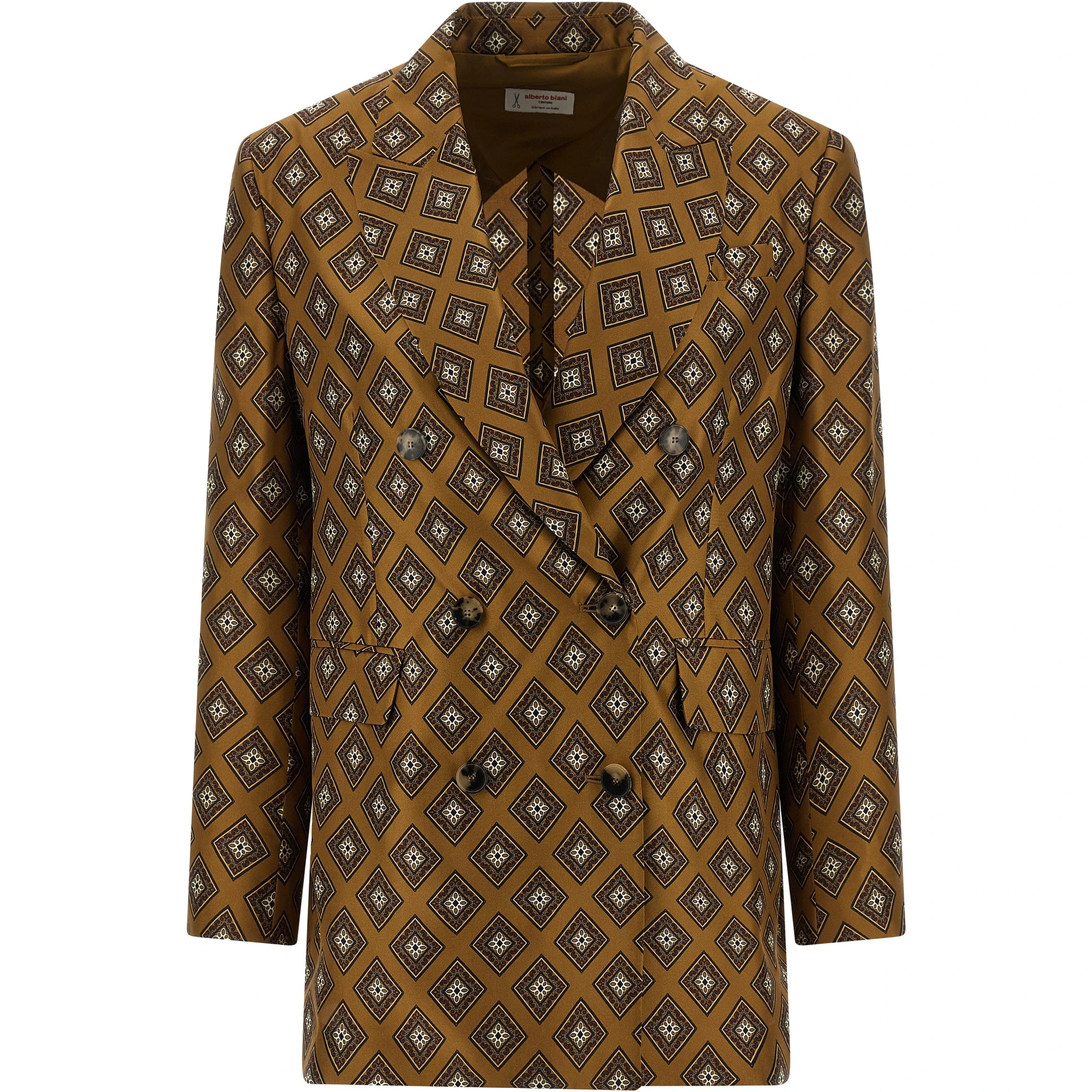 Brown Silk Blazer