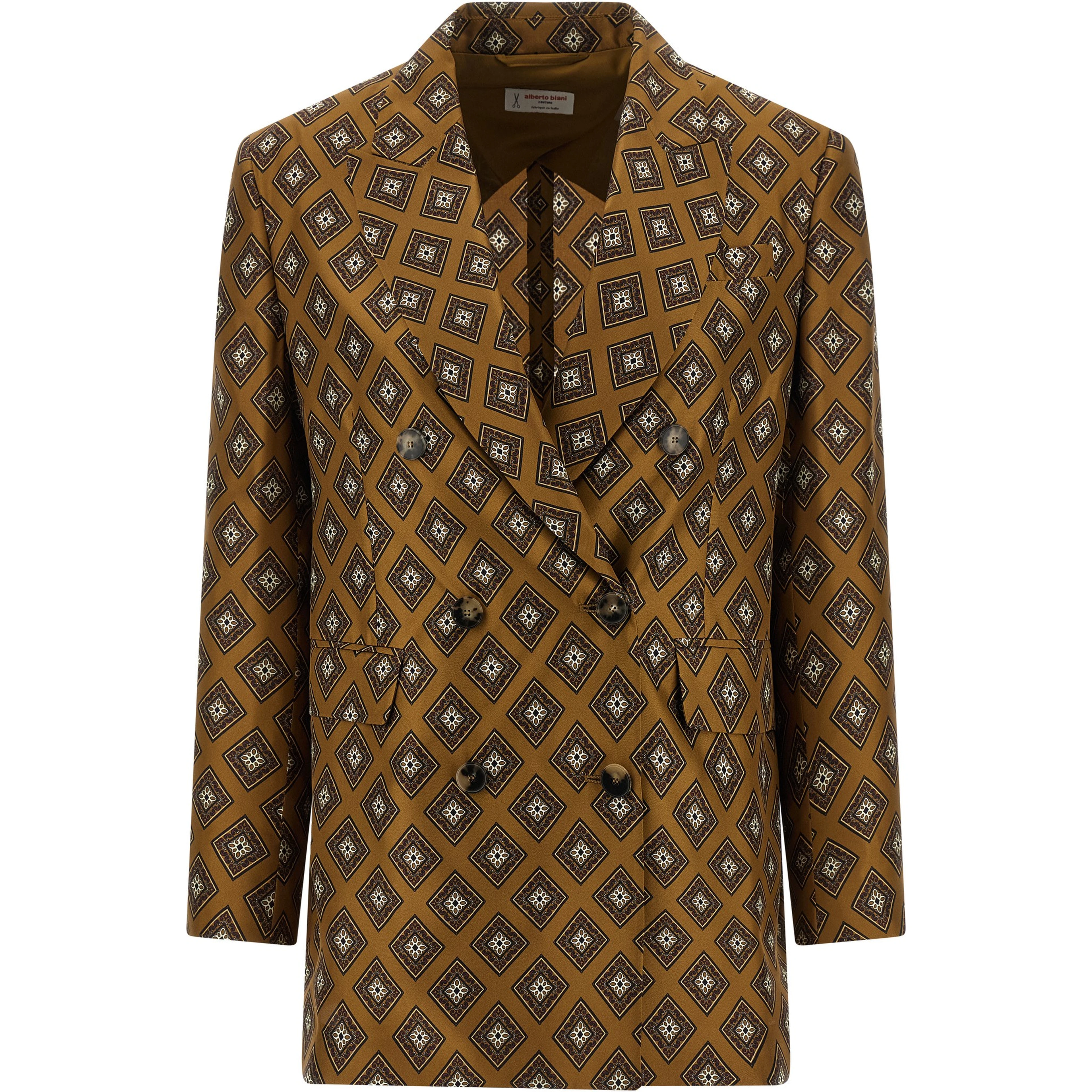 Brown Silk Blazer