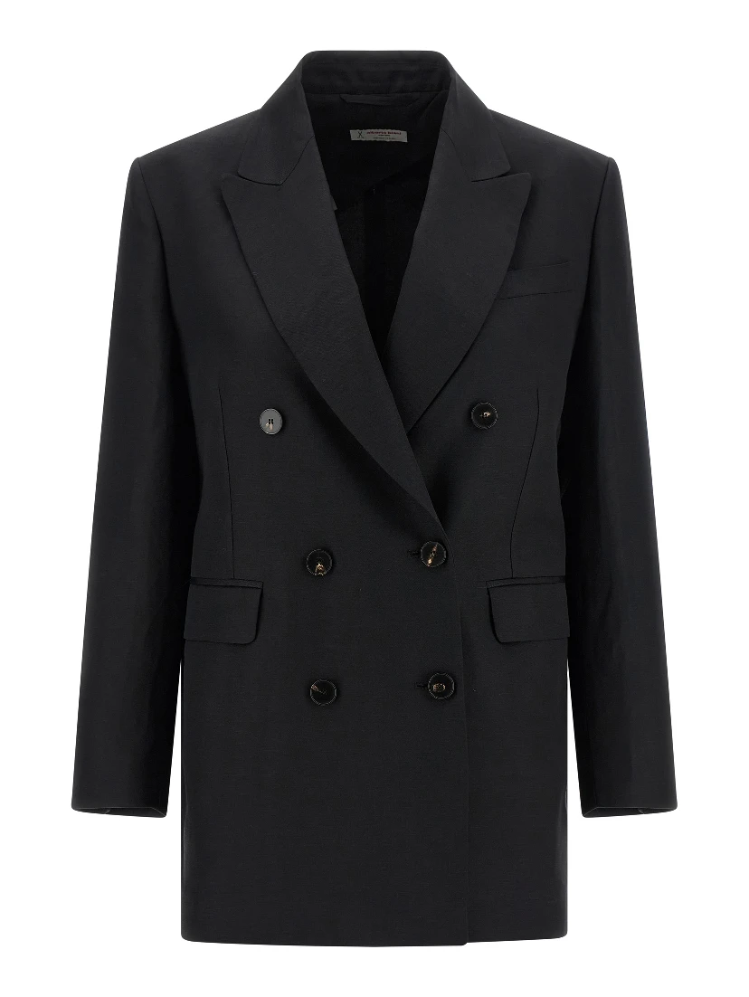 Black Viscose Blazer