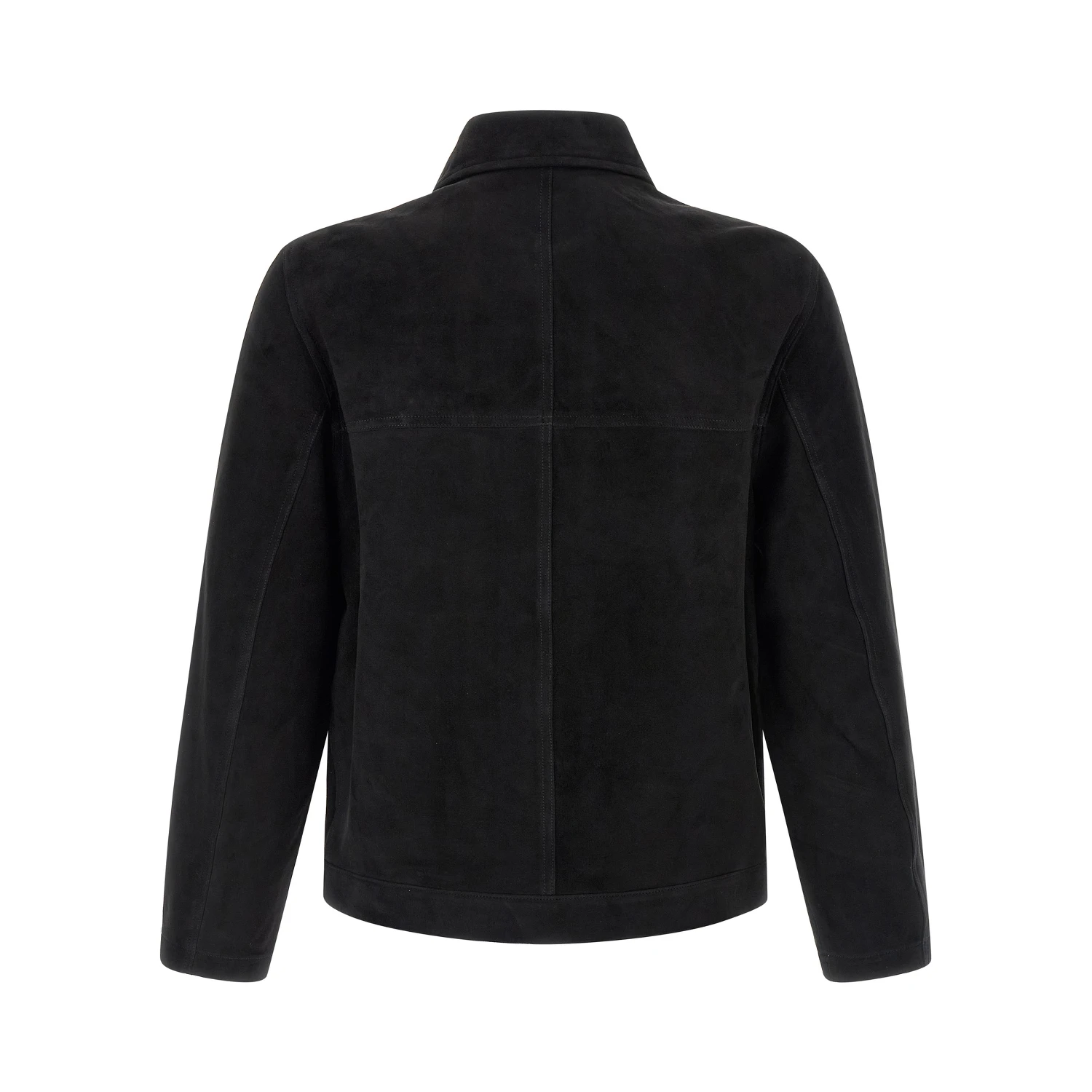 Black Suede Leather Leather Jacket