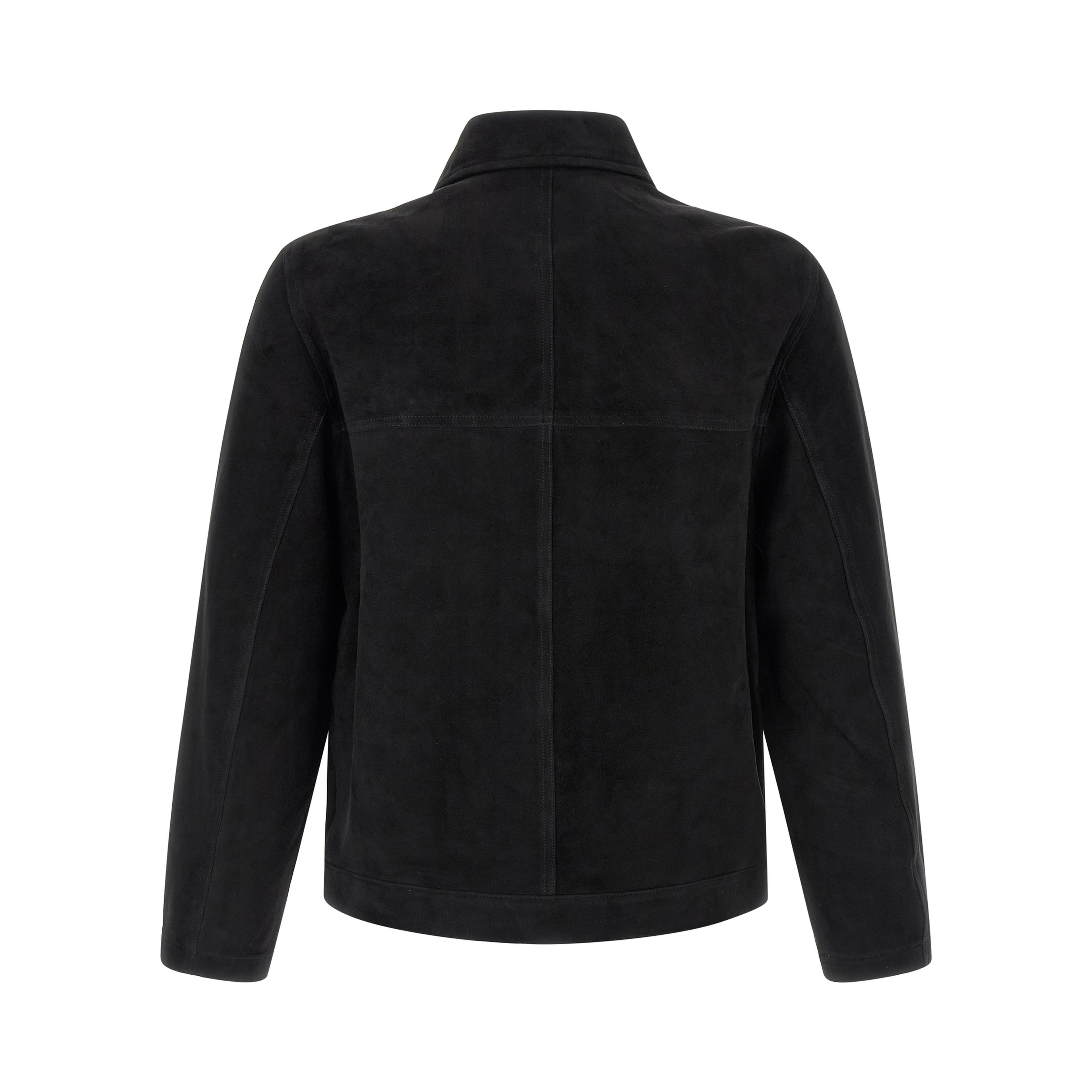 Black Suede Leather Leather Jacket