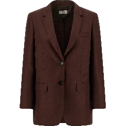 Brown Viscose Blazer