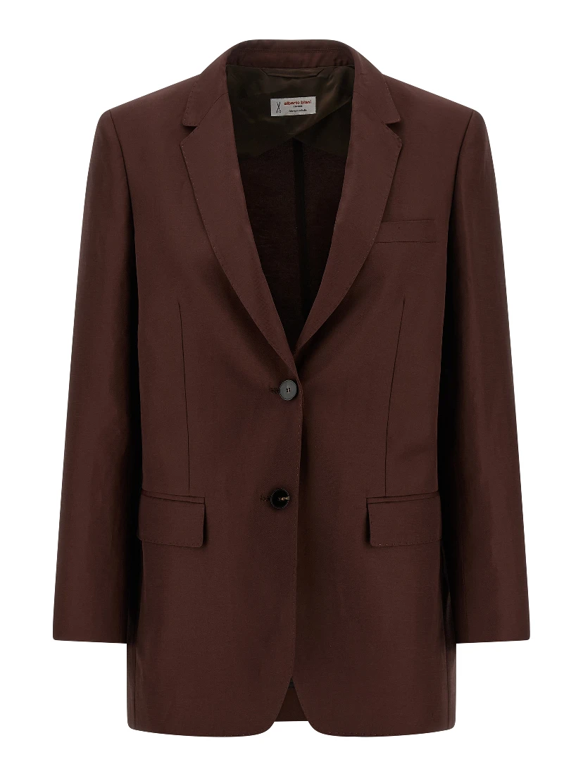 Brown Viscose Blazer
