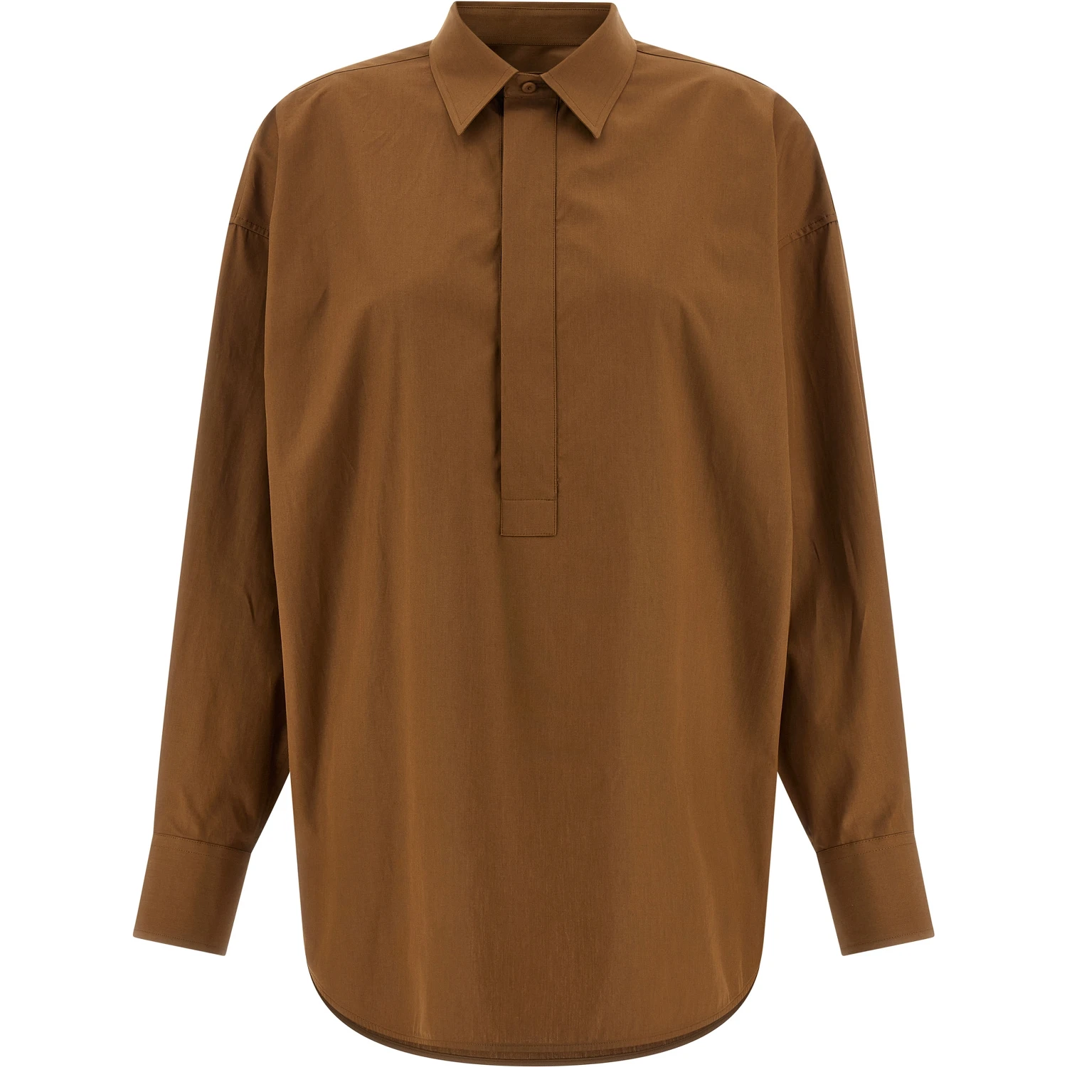 Brown Cotton Blouse