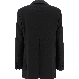 Black Virgin Wool Two-Piece Suit