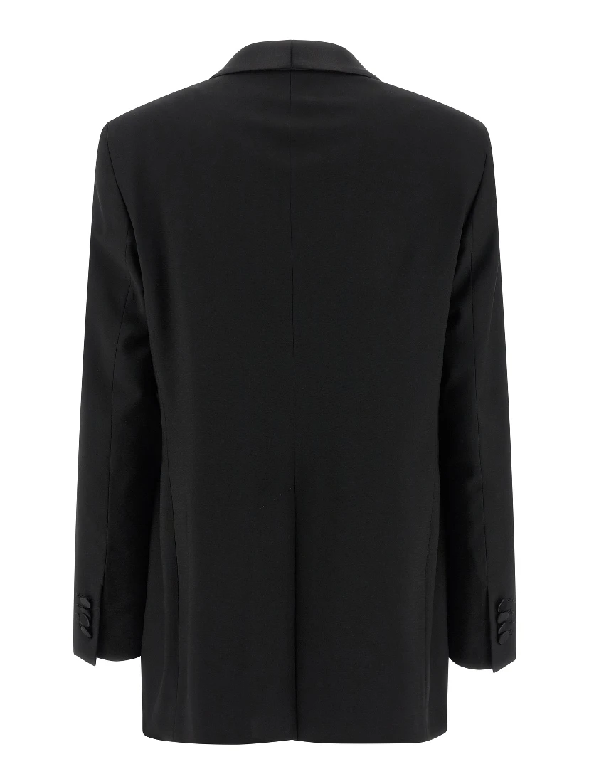 Black Virgin Wool Two-Piece Suit