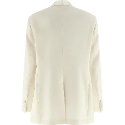 White Virgin Wool Two-Piece Suit