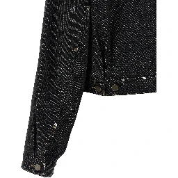 Black Cotton Denim Jacket