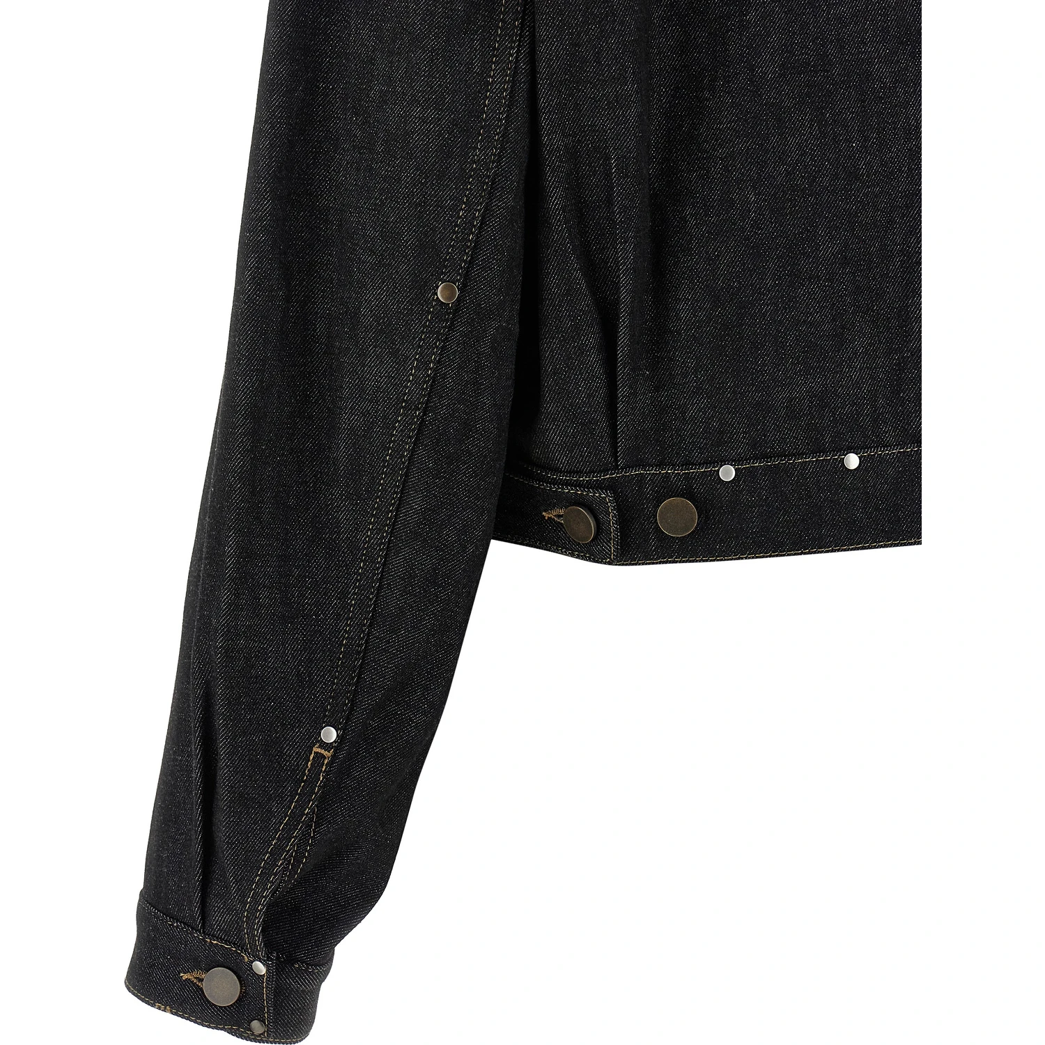 Black Cotton Denim Jacket