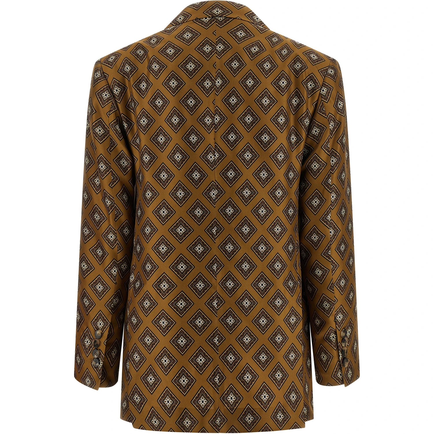 Brown Silk Blazer